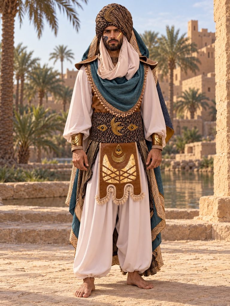Traje A-134 moro para hombre en alquiler, vista frontal